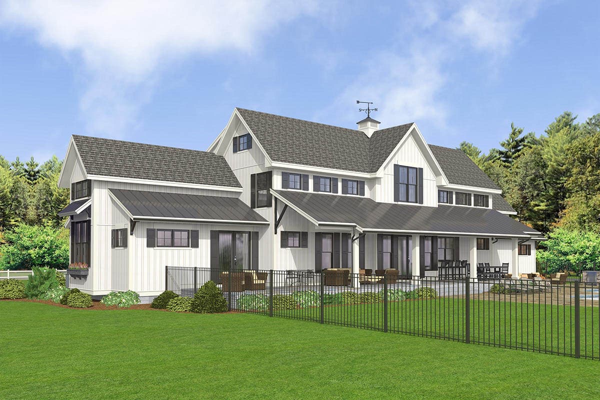 Plan 654011KNA: Modern Country Farmhouse with Formal Dining Room - Image #5 - Country, Farmhouse, Modern Farmhouse, New American