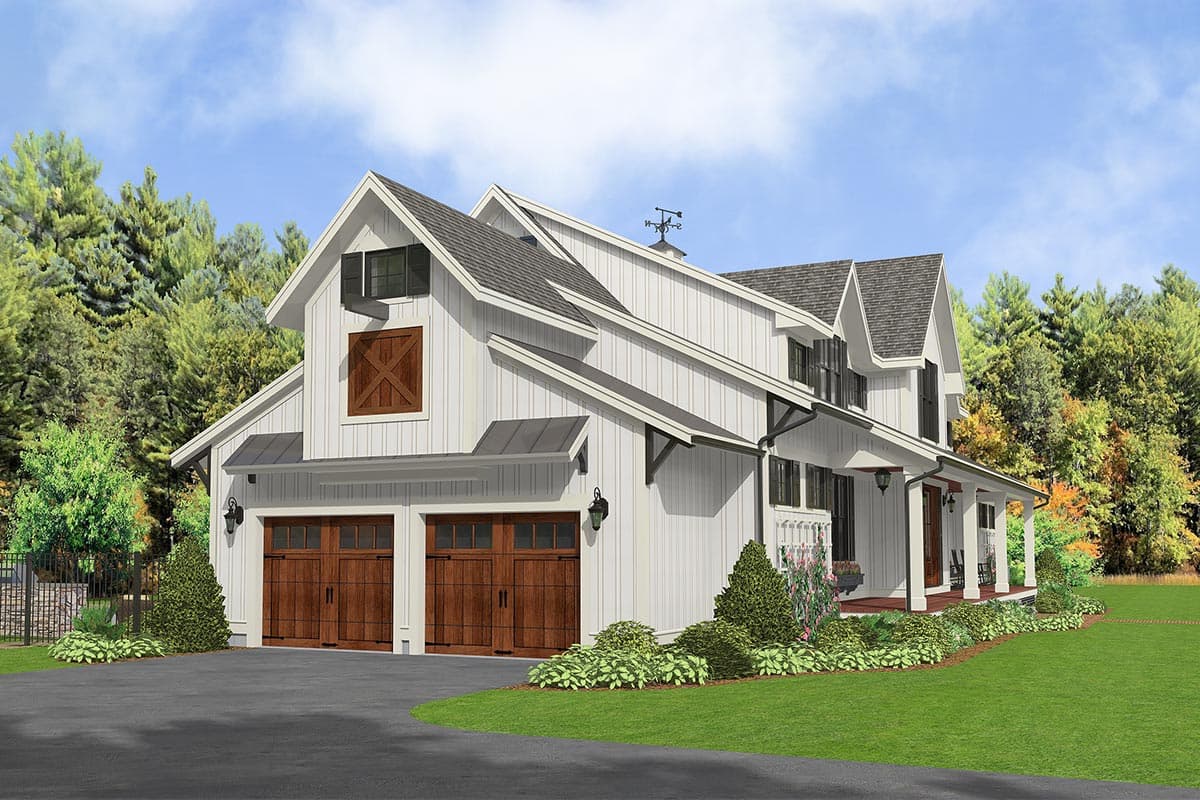 Plan 654011KNA: Modern Country Farmhouse with Formal Dining Room - Image #8 - Country, Farmhouse, Modern Farmhouse, New American