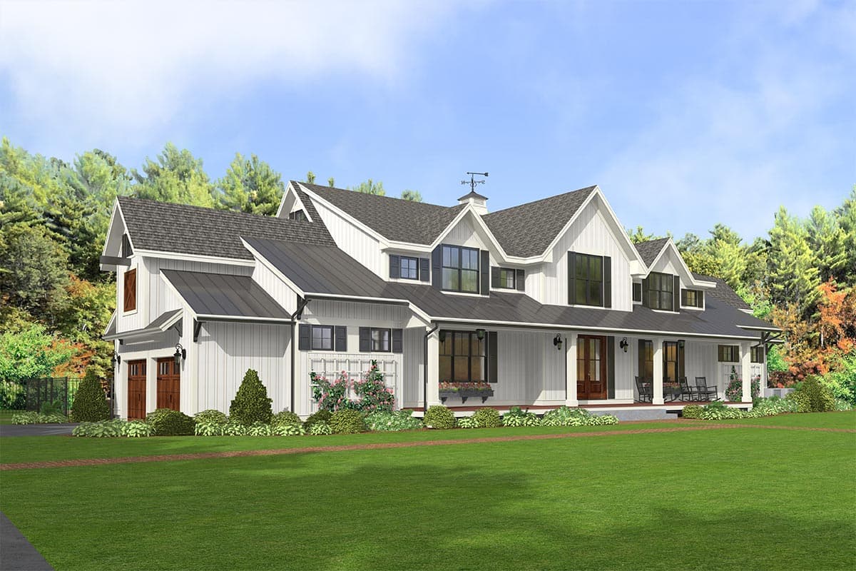 Plan 654011KNA: Modern Country Farmhouse with Formal Dining Room - Image #9 - Country, Farmhouse, Modern Farmhouse, New American