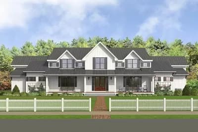 Modern Country Farmhouse with Formal Dining Room