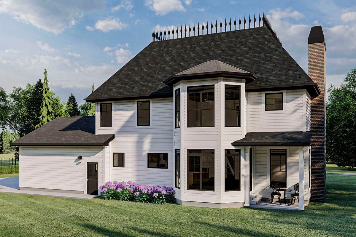 Plan 62876DJ: Victorian-inspired House Plan with Upstairs Bedrooms and Laundry - Image #4 - Southern, Traditional, Victorian