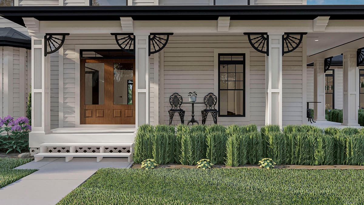 Plan 62876DJ: Victorian-inspired House Plan with Upstairs Bedrooms and Laundry - Image #6 - Southern, Traditional, Victorian