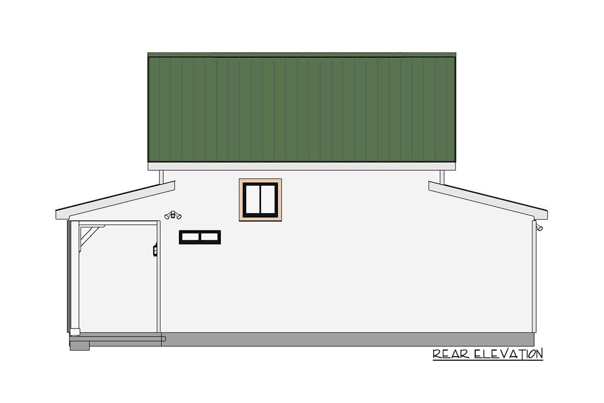 Plan 430800SNG: Quaint 2-Bed House Plan with Wrap-Around Porch - Image #6 - Cabin, Cottage, Country, Rustic, Southern