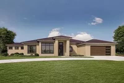  Ranch House Plan with Home Theater and Gym