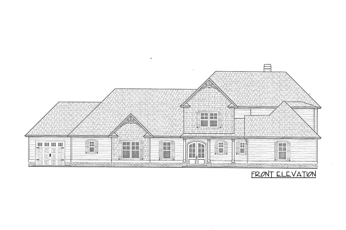 Plan 24410TW: Multi-Generational Craftsman House Plan with Timber-Framed Gables - 3088 Sq Ft - Image #53 - Country, Craftsman, Rustic