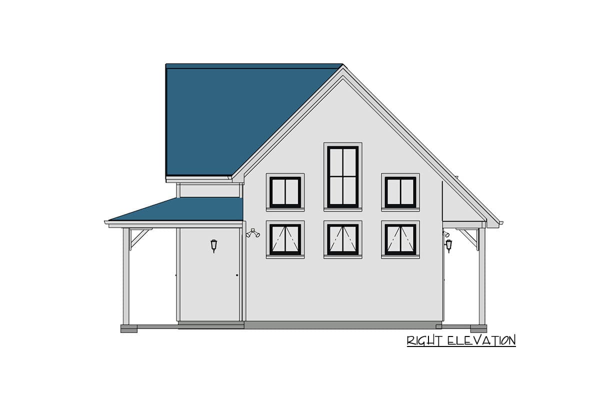Plan 430801SNG: Exclusive ADU House Plan with 2 Bedrooms - Image #7 - Cottage, Country, Vacation