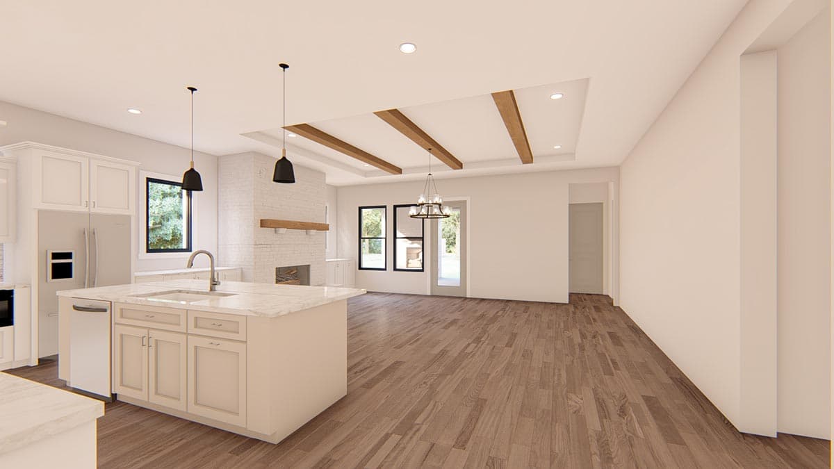 Plan 915040CHP: Traditional Southern House Plan with Open Living Space - Image #8 - Southern, Traditional, Transitional