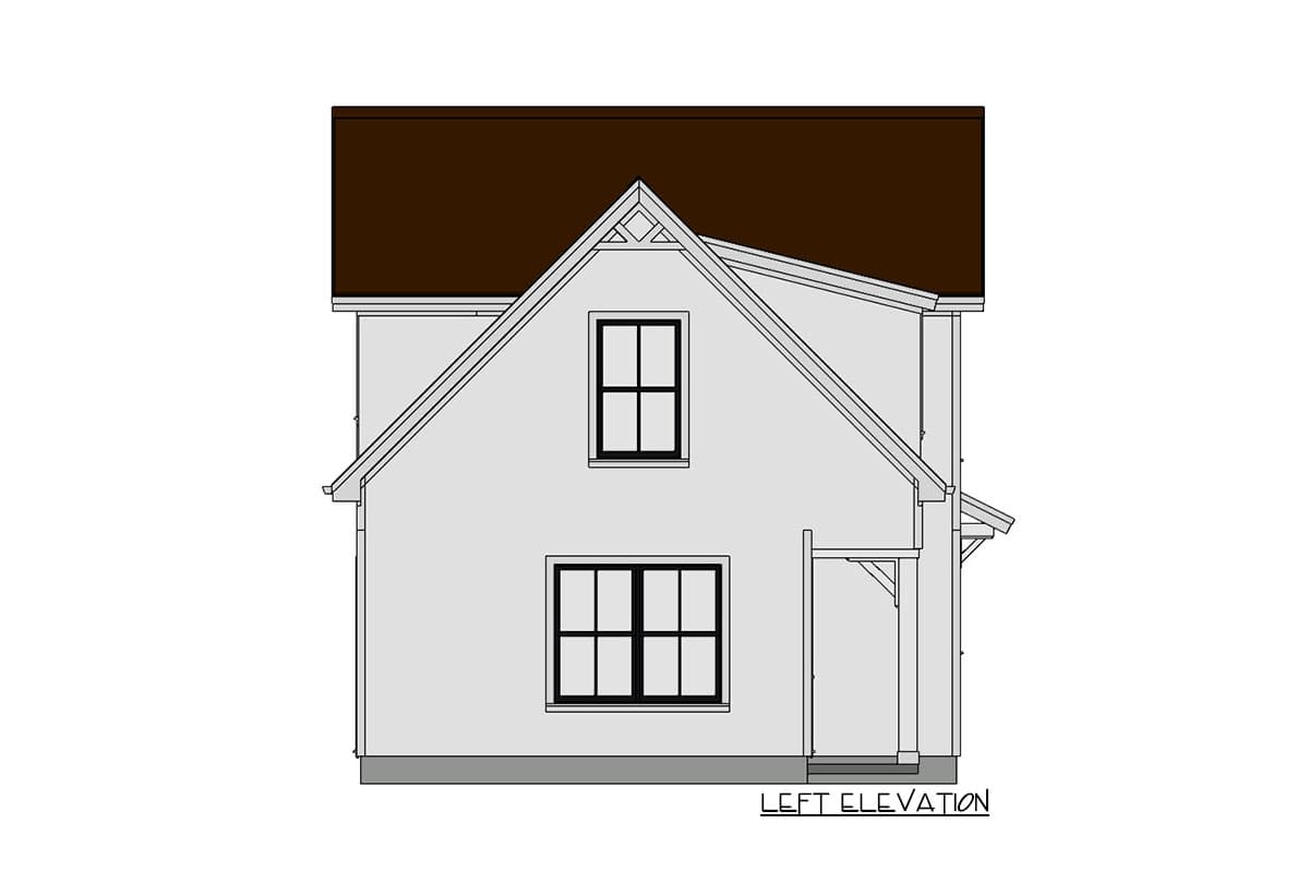 Plan 430802SNG: Exclusive Two-Story House Plan with Upstairs Bedrooms - Image #7 - Cottage, Country, Vacation