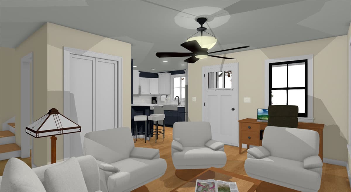 Plan 430802SNG: Exclusive Two-Story House Plan with Upstairs Bedrooms - Image #4 - Cottage, Country, Vacation