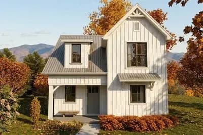 Exclusive Two-Story House Plan with Upstairs Bedrooms