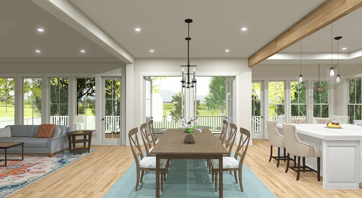 Plan 765026TWN: Delightful 4-Bed Low Country House Plan with Main-Floor Master Bedroom - Image #5 - Coastal, Country, Low Country, Southern, Vacation