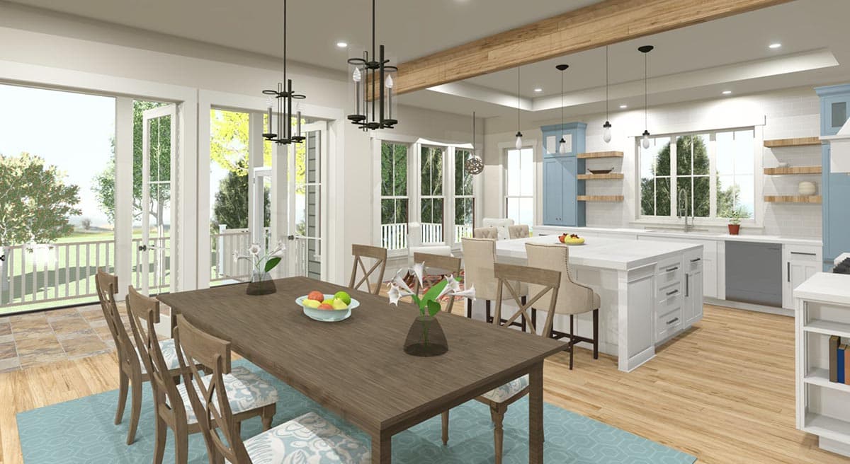 Plan 765026TWN: Delightful 4-Bed Low Country House Plan with Main-Floor Master Bedroom - Image #6 - Coastal, Country, Low Country, Southern, Vacation