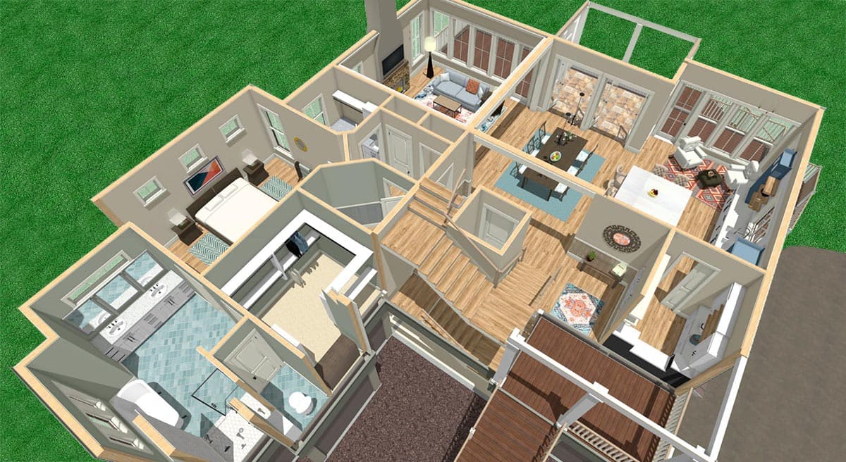 Plan 765026TWN: Delightful 4-Bed Low Country House Plan with Main-Floor Master Bedroom - Image #9 - Coastal, Country, Low Country, Southern, Vacation