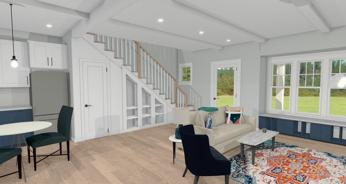 Plan 765027TWN: Divine 2-Bed Cottage Plan with Dreamy Front Porch