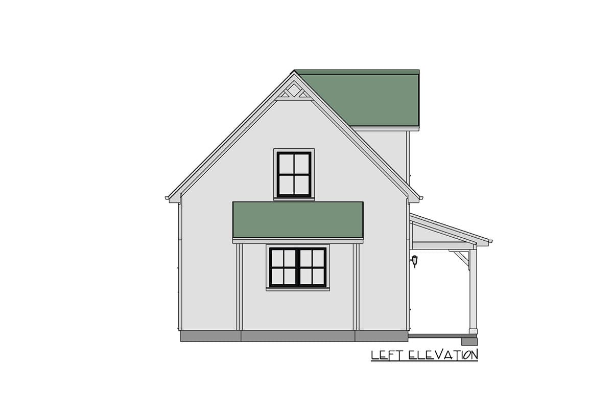 Plan 430804SNG: Exclusive Small Home Plan with Two Bedrooms - Image #6 - Cottage, Country, Vacation