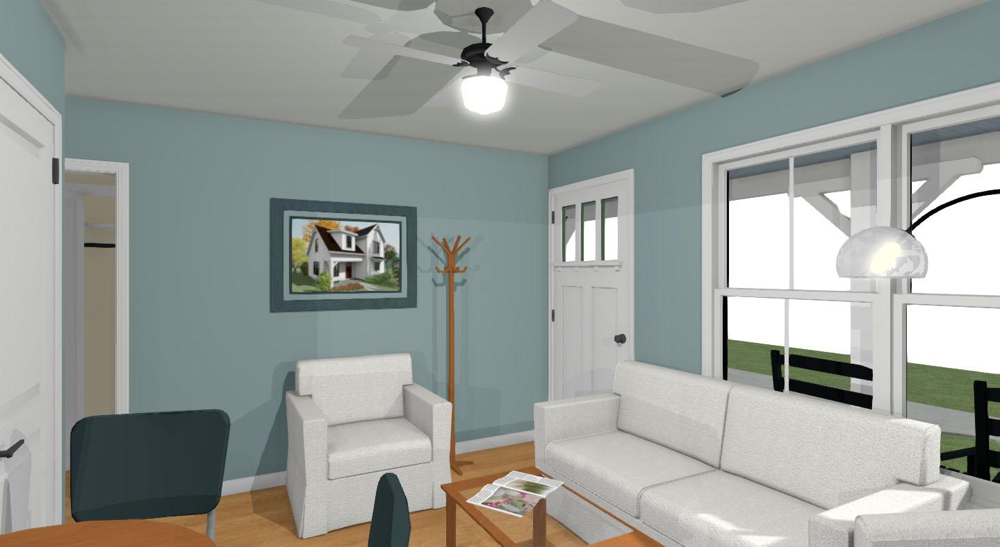 Plan 430804SNG: Exclusive Small Home Plan with Two Bedrooms - Image #4 - Cottage, Country, Vacation