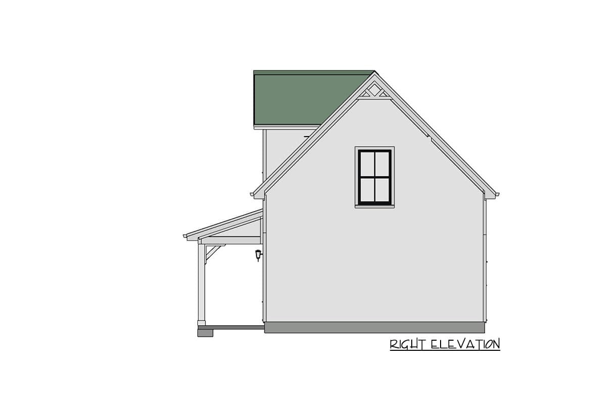 Plan 430804SNG: Exclusive Small Home Plan with Two Bedrooms - Image #8 - Cottage, Country, Vacation