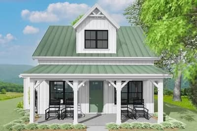 Exclusive Small Home Plan with Two Bedrooms