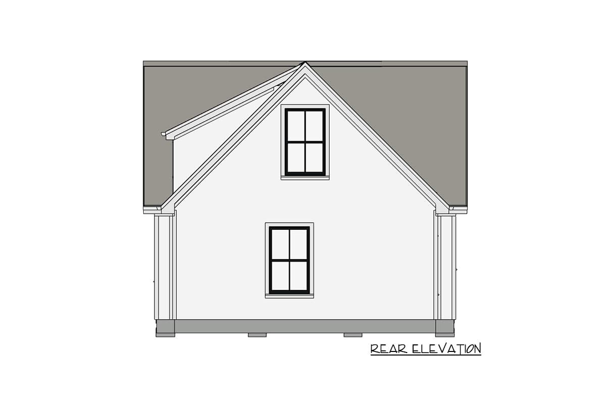 Plan 430805SNG: Exclusive Compact House Plan with Vaulted Grand Room - Image #9 - Cabin, Cottage, Country, Farmhouse, Rustic, Vacation