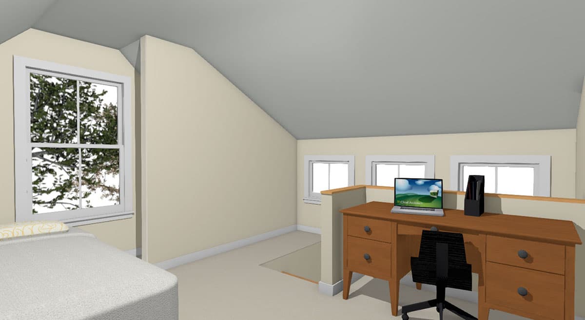 Plan 430805SNG: Exclusive Compact House Plan with Vaulted Grand Room - Image #6 - Cabin, Cottage, Country, Farmhouse, Rustic, Vacation