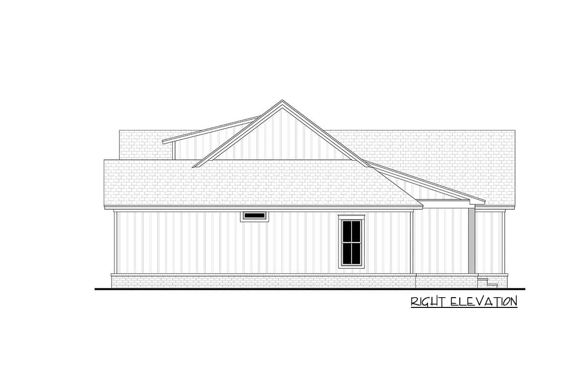 Plan 51839HZ: One-Story New American House Plan - 1697 Sq Ft - Image #7 - Country, New American