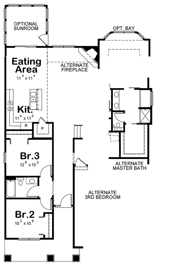 Plan 42639DB: Flexible One-Story New American House Plan - Floor Plan - 2nd Floor - Craftsman, New American