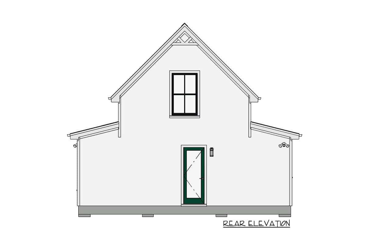 Plan 430806SNG: Tiny Two Bed Cottage with Cozy Front Porch - Image #8 - Cabin, Cottage, Country, Vacation
