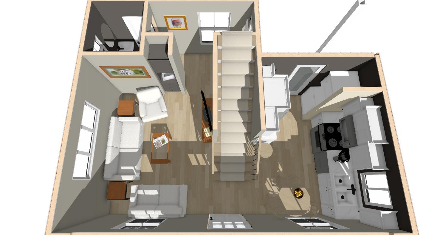 Plan 430807SNG: Exclusive Tiny Home Plan with Grill Porch - Image #6 - Cottage, Country, Southern, Vacation