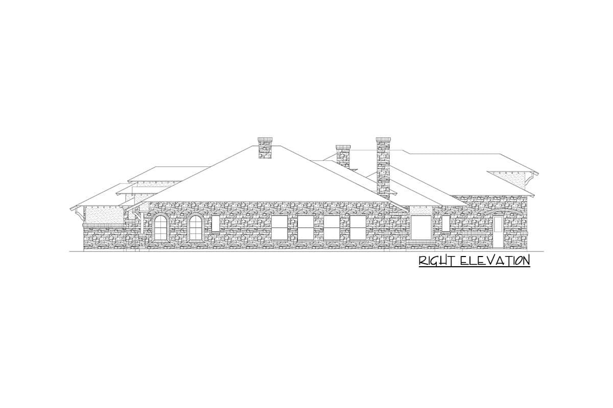 Plan 36619TX: One-Level Mediterranean House Plan with Large Game Room - 4592 Sq Ft - Image #6 - European, Hill Country, Tuscan