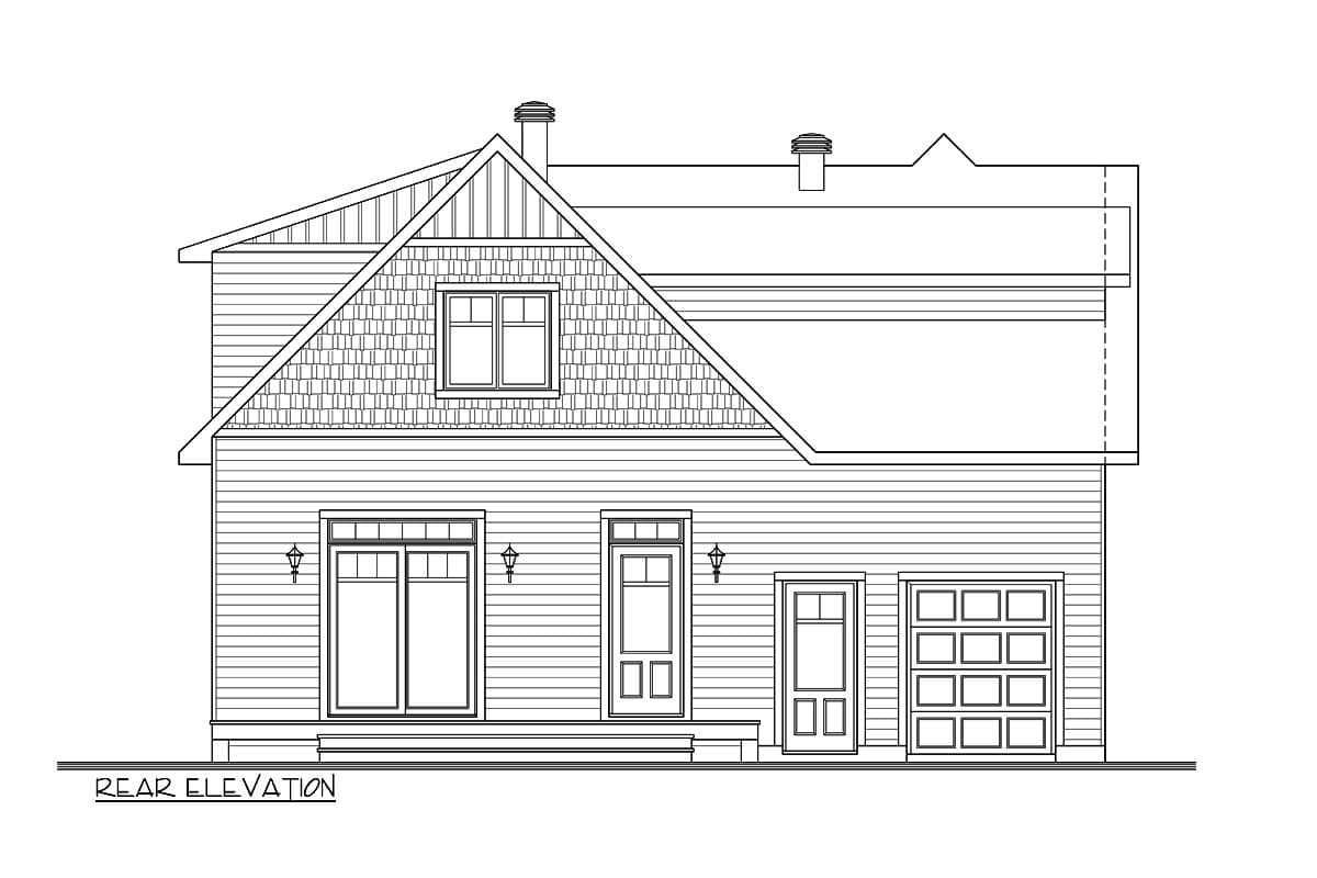 Plan 22578DR: New American Home Plan with Upstairs Bedrooms - Image #11 - Craftsman, New American, Northwest