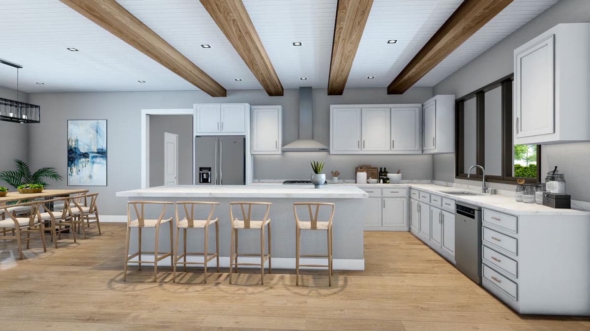 Plan 95088RW: 2-Bed Mountain House Plan with 4-Car Garage + RV Storage - 2609 Sq Ft - Image #11 - Craftsman, Mountain, Rustic