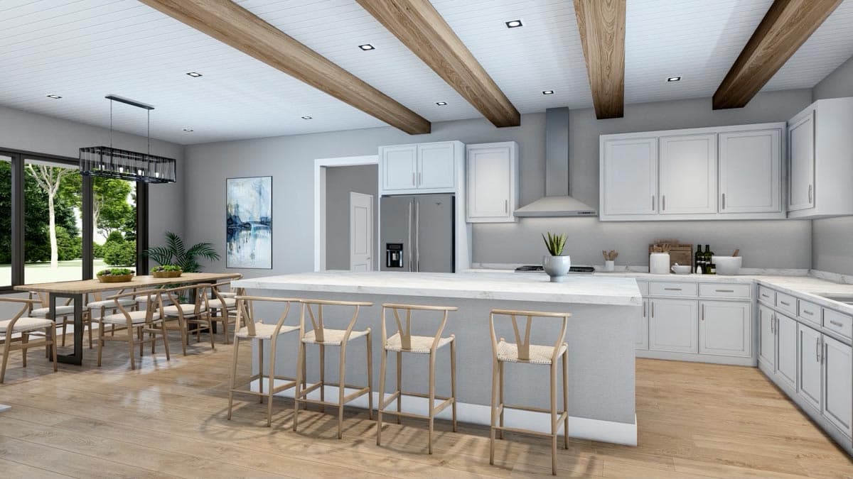 Plan 95088RW: 2-Bed Mountain House Plan with 4-Car Garage + RV Storage - 2609 Sq Ft - Image #12 - Craftsman, Mountain, Rustic