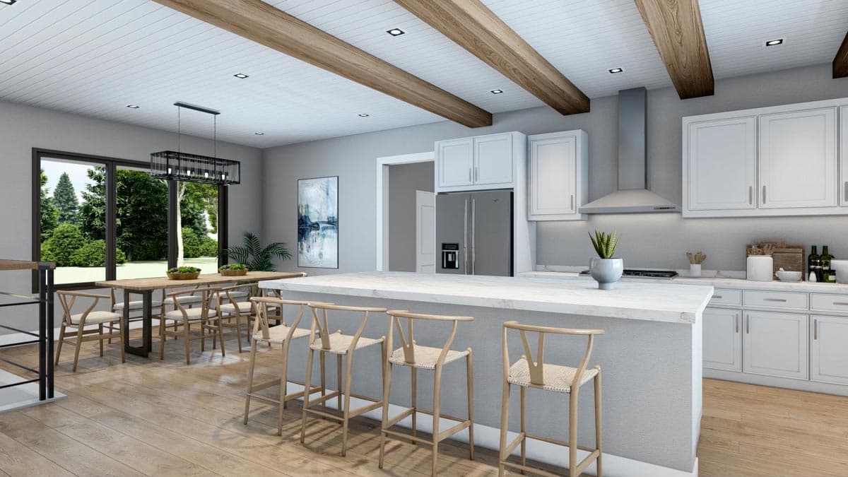 Plan 95088RW: 2-Bed Mountain House Plan with 4-Car Garage + RV Storage - 2609 Sq Ft - Image #13 - Craftsman, Mountain, Rustic