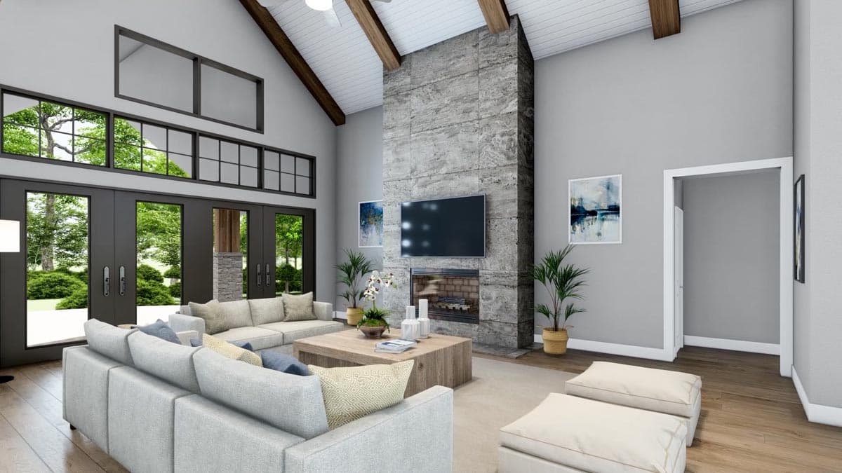 Plan 95088RW: 2-Bed Mountain House Plan with 4-Car Garage + RV Storage - 2609 Sq Ft - Image #15 - Craftsman, Mountain, Rustic