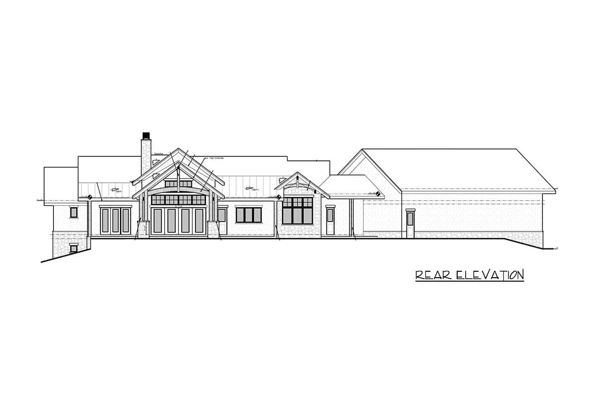 Plan 95088RW: 2-Bed Mountain House Plan with 4-Car Garage + RV Storage - 2609 Sq Ft - Image #22 - Craftsman, Mountain, Rustic