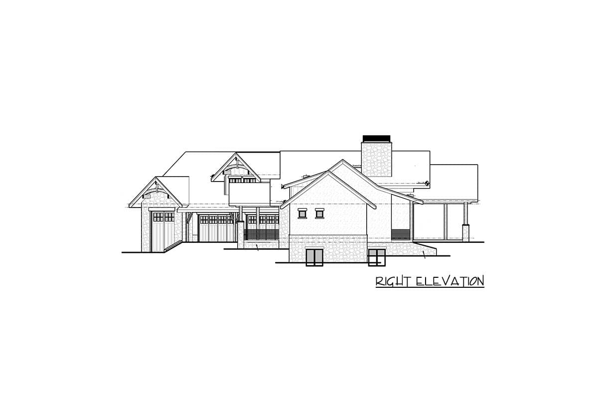 Plan 95088RW: 2-Bed Mountain House Plan with 4-Car Garage + RV Storage - 2609 Sq Ft - Image #23 - Craftsman, Mountain, Rustic