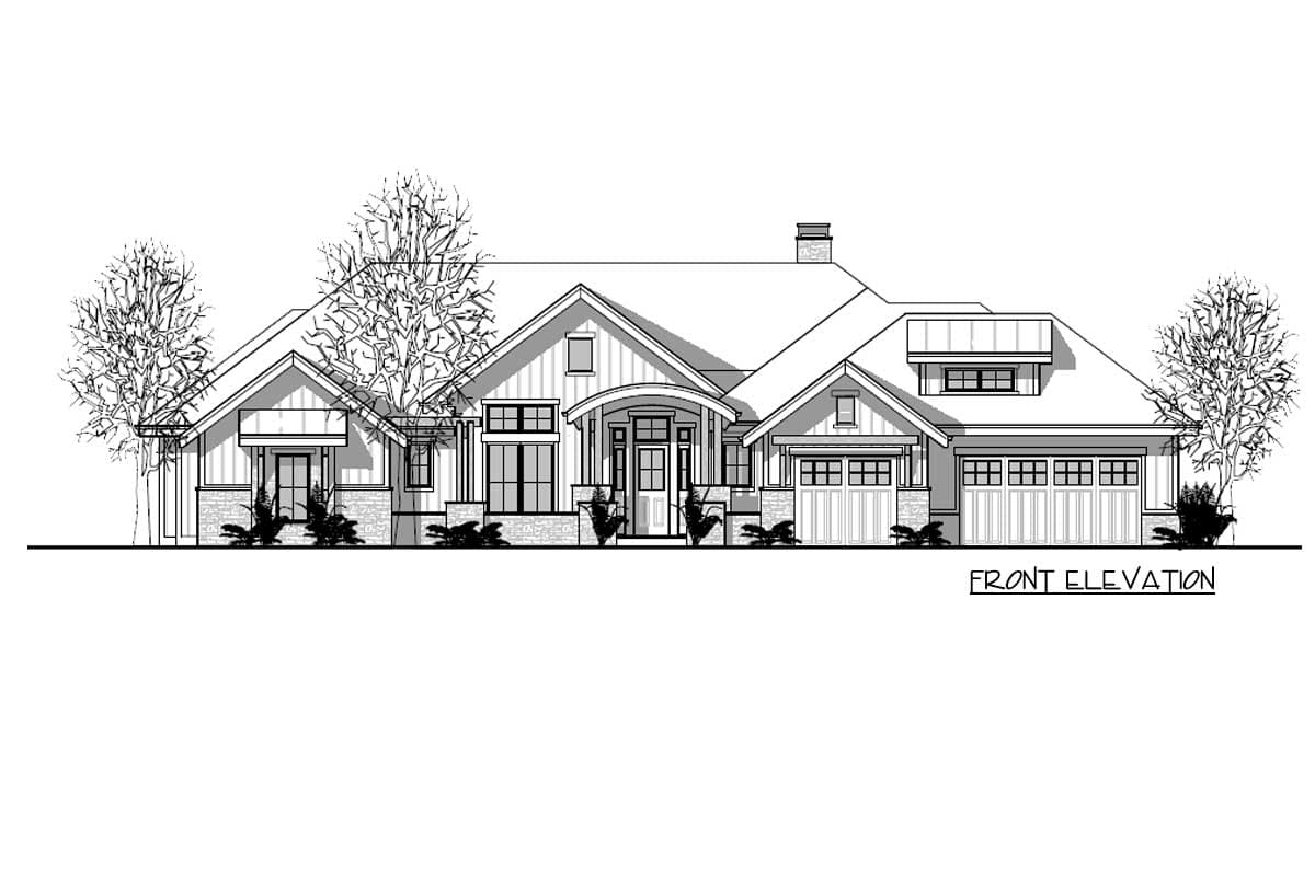 Plan 95091RW: One-Level New American House Plan with Large Rear Porch - Image #16 - Craftsman, Mountain, New American, Northwest, Rustic
