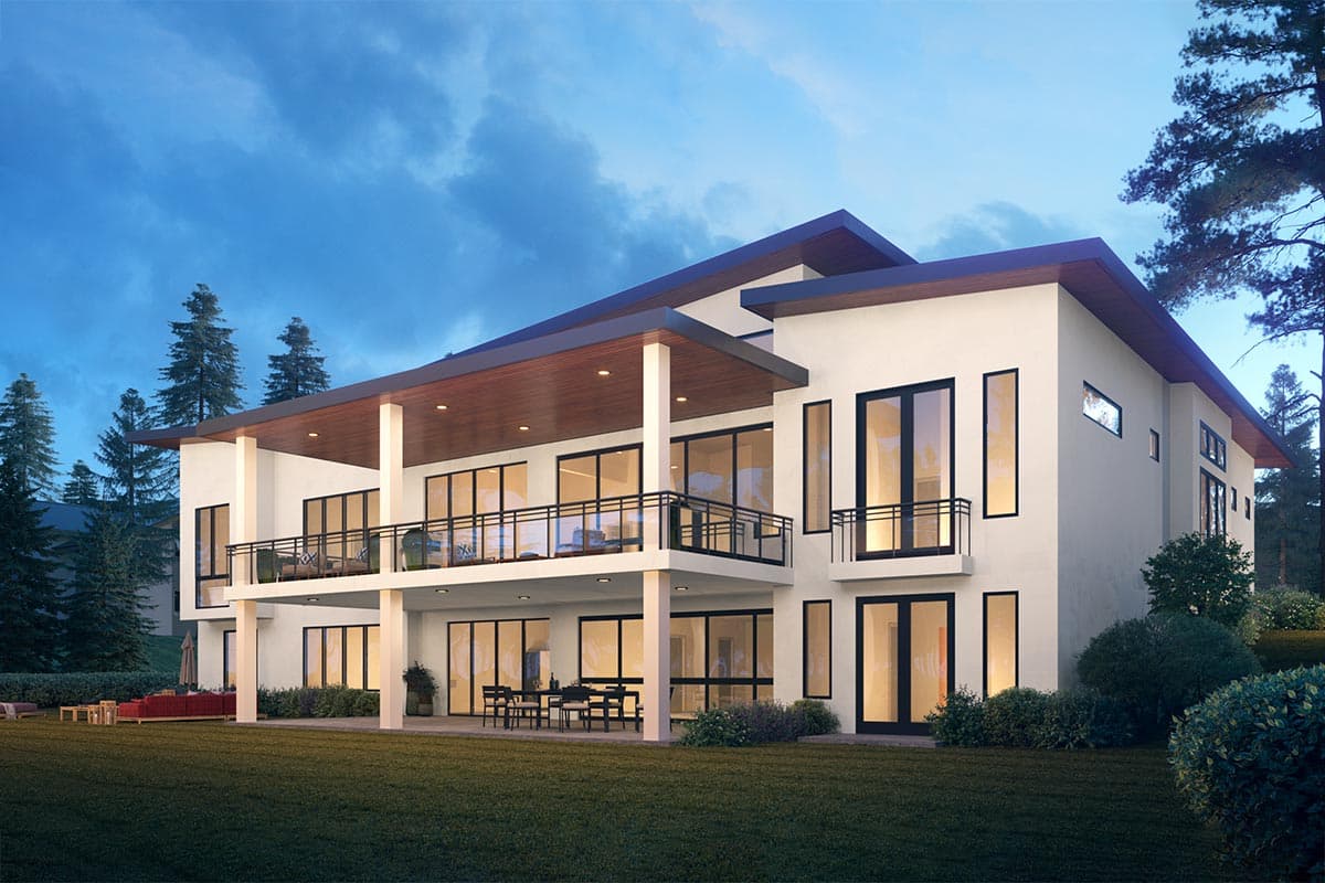 Plan 666092RAF: Spacious Contemporary House Plan with Wood Workshop - Image #4 - Contemporary, Modern, Northwest