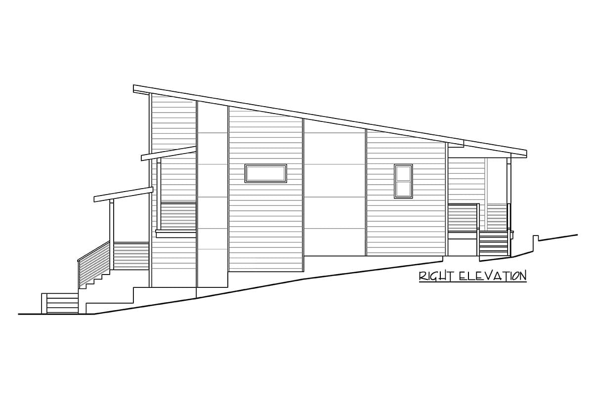 Plan 72974DA: Contemporary Two-Story House Plan with Vaulted Great Room and Drive-under Garage - Image #4 - Contemporary, Northwest