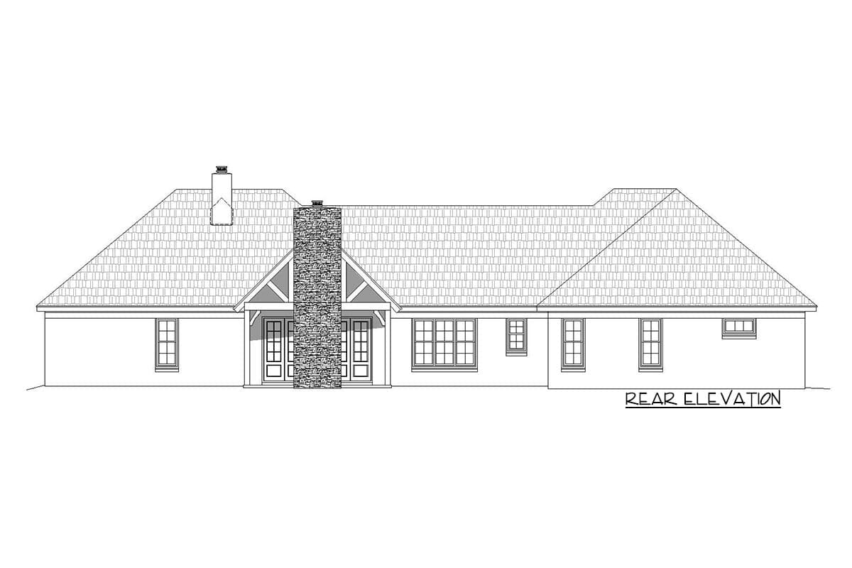 Plan 68663VR: 3-Bed 1-Story House Plan with Split Bedroom Layout - Image #22 - Craftsman, Hill Country, Ranch, Traditional