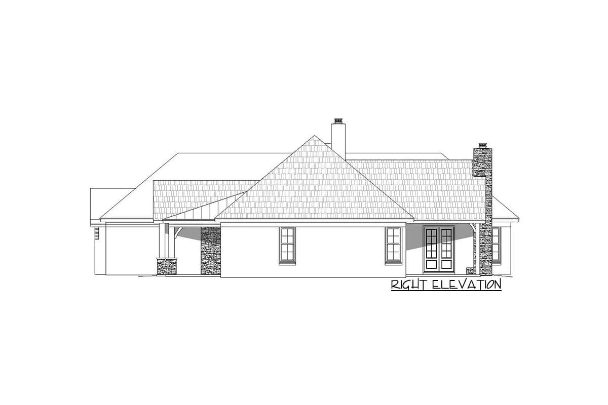 Plan 68663VR: 3-Bed 1-Story House Plan with Split Bedroom Layout - Image #23 - Craftsman, Hill Country, Ranch, Traditional