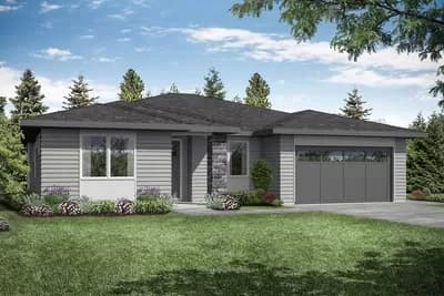 Contemporary Prairie House Plan with Den 