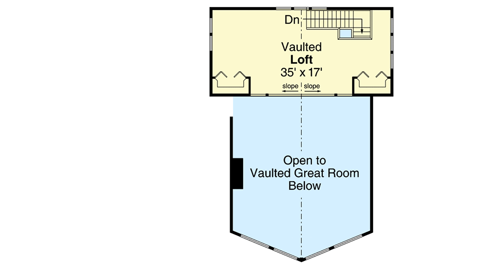 Plan 72979DA: Mountain House Plan with Forward-Facing Views - Floor Plan - 2nd Floor - Country, Mountain, Vacation