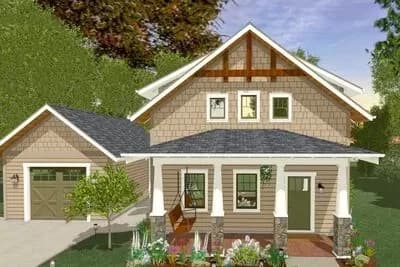 Country Cottage with 1-Car Breezeway-Attached Garage
