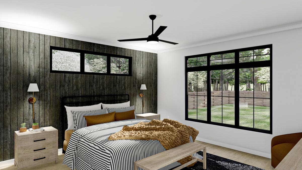Plan 62882DJ: 4-Bed Modern New American House Plan with 2-Story Great Room and Loft - 2983 sq Ft - Image #9 - Craftsman, Modern Farmhouse, New American, Northwest, Traditional, Transitional