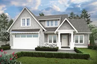 Craftsman Home Plan with Two Laundry Rooms