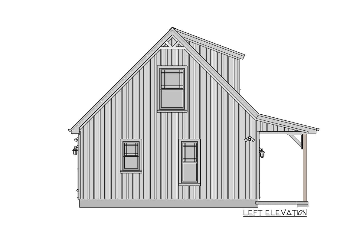 Plan 430809SNG: Universal Design ADU Farmhouse Plan with Spacious Porch - Image #11 - Cabin, Cottage, Country, Farmhouse, Rustic, Vacation