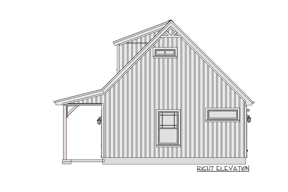 Plan 430809SNG: Universal Design ADU Farmhouse Plan with Spacious Porch - Image #13 - Cabin, Cottage, Country, Farmhouse, Rustic, Vacation