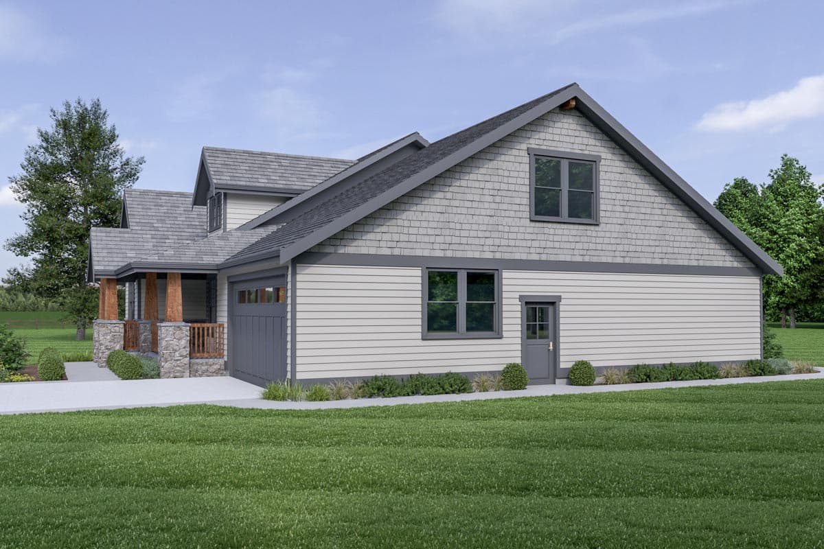 Plan 280090JWD: Mountain Craftsman House Plan with Bonus Room above Garage - 2124 Sq Ft - Image #10 - Craftsman, Mountain, Northwest