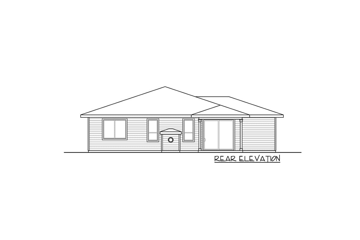 Plan 72981DA: Contemporary Prairie Home Plan with Kitchen Island Eating Bar - Image #4 - Prairie, Ranch, Traditional